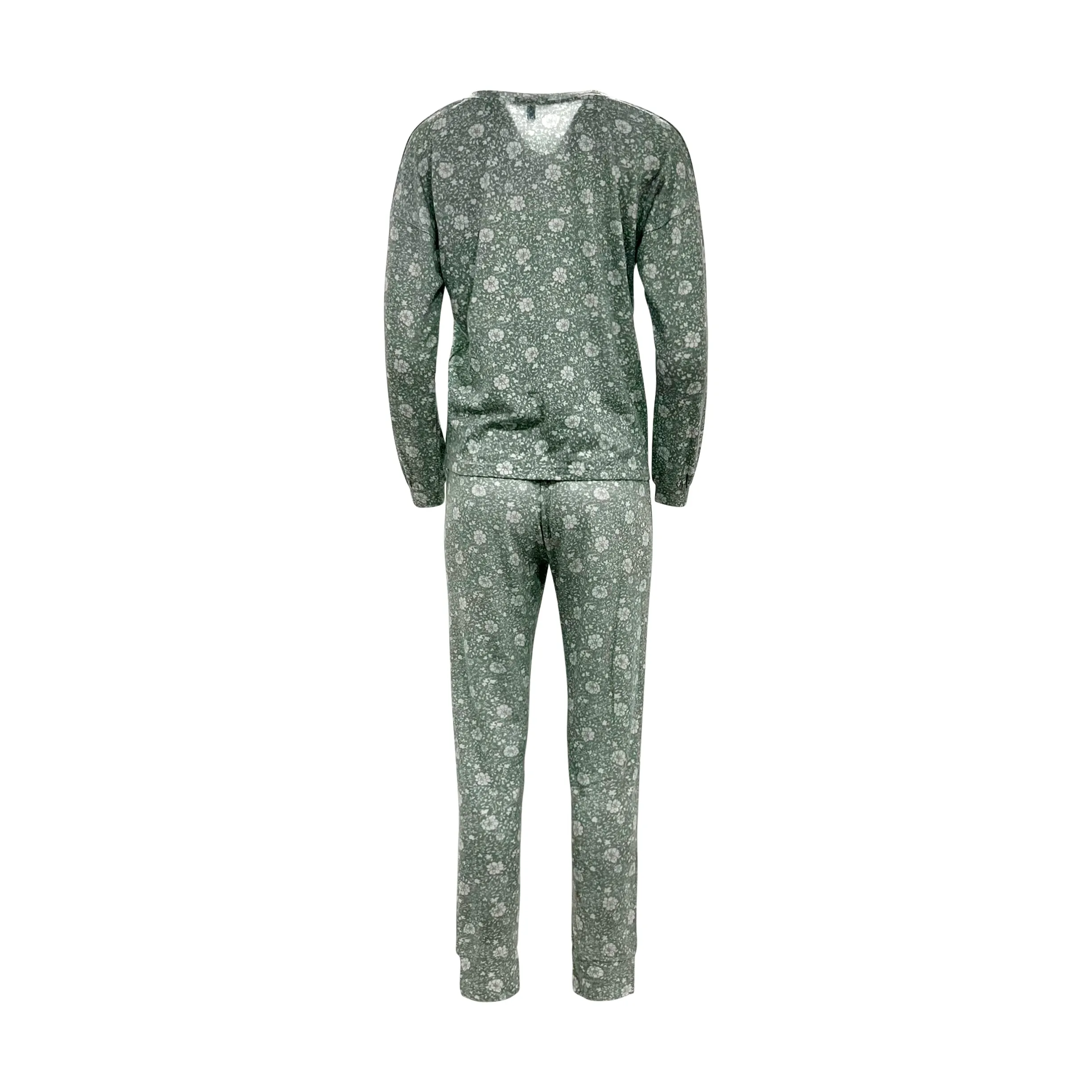 2pc Henley Top Loungewear Set