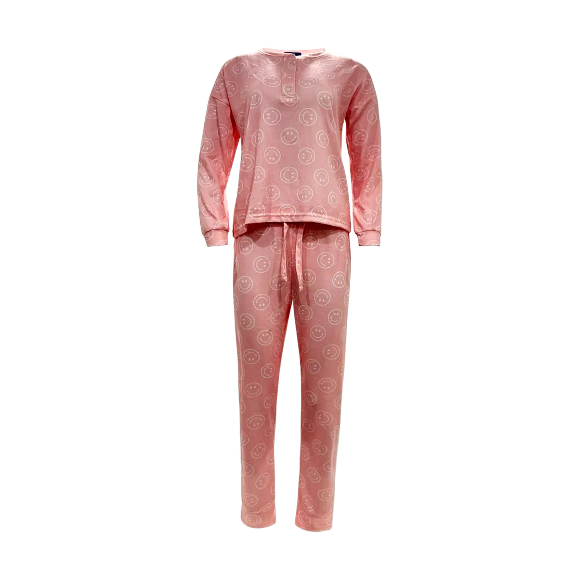2pc Henley Top Loungewear Set