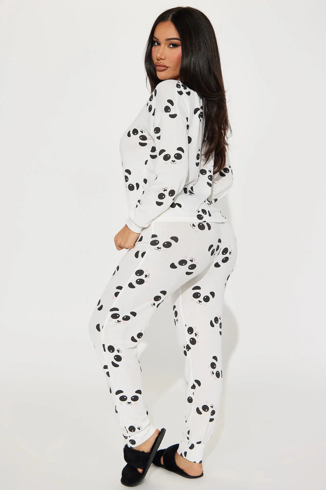 2pc Henley Top Loungewear Set