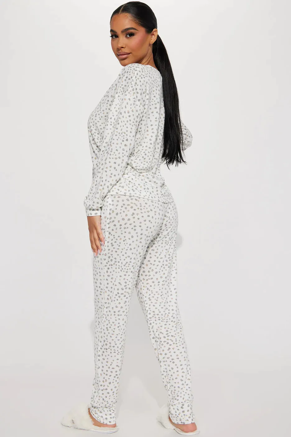 2pc Henley Top Loungewear Set