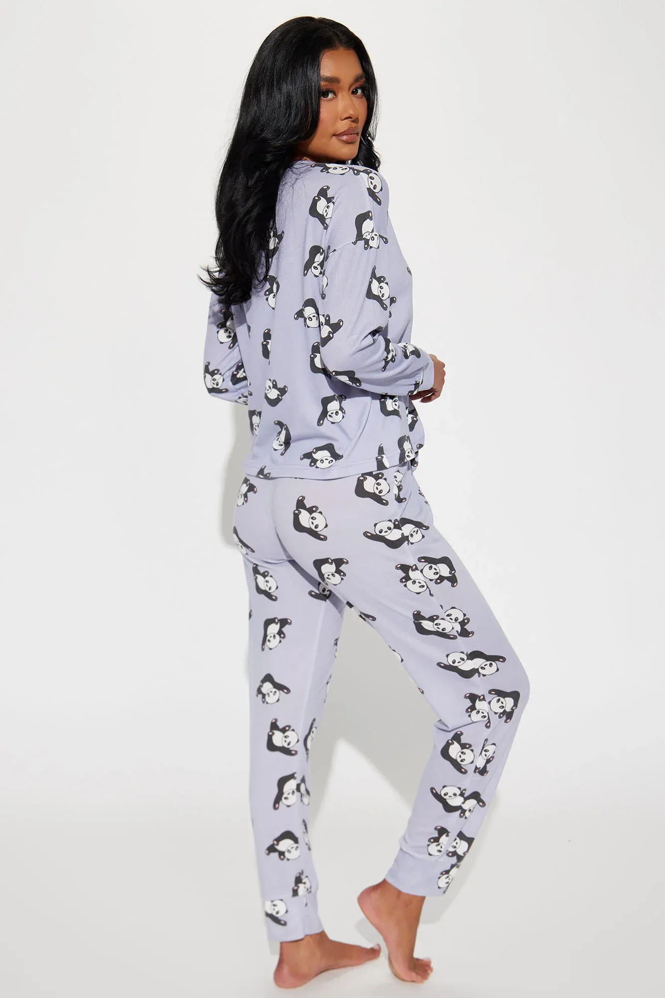 2pc Henley Top Loungewear Set