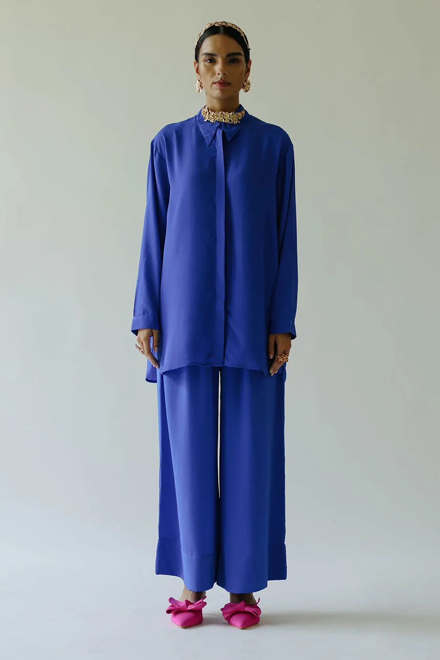 Blue Klien Naomi Co-Ord Set