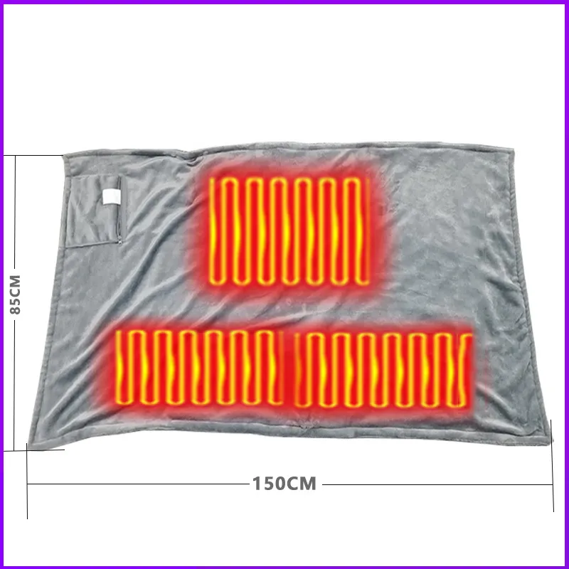Double Sided Fleece Heated Blanket