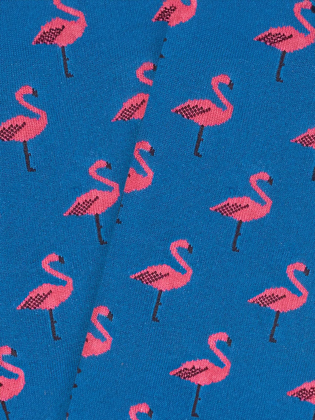 Flamingo Socks Blue