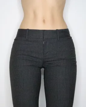 Gray Pinstripe Dress Pants (XS-S) 