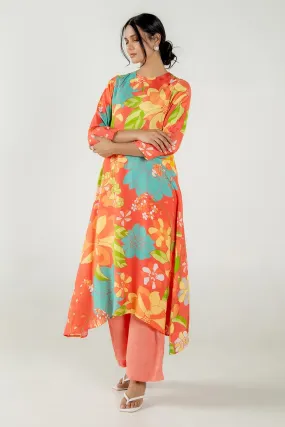 Holly Multicolour Floral Print Kurta Set