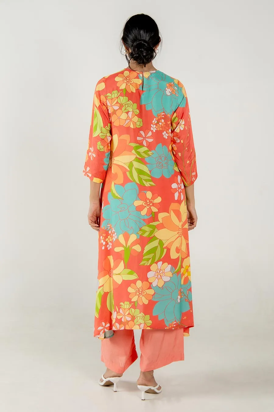 Holly Multicolour Floral Print Kurta Set