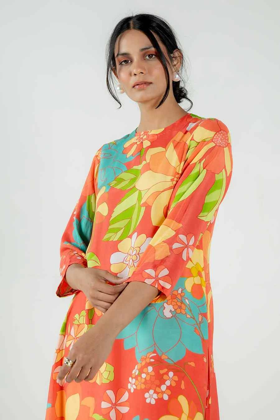 Holly Multicolour Floral Print Kurta Set