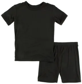 KicKee Pants Solid Zebra S/S Pajama Set with Shorts
