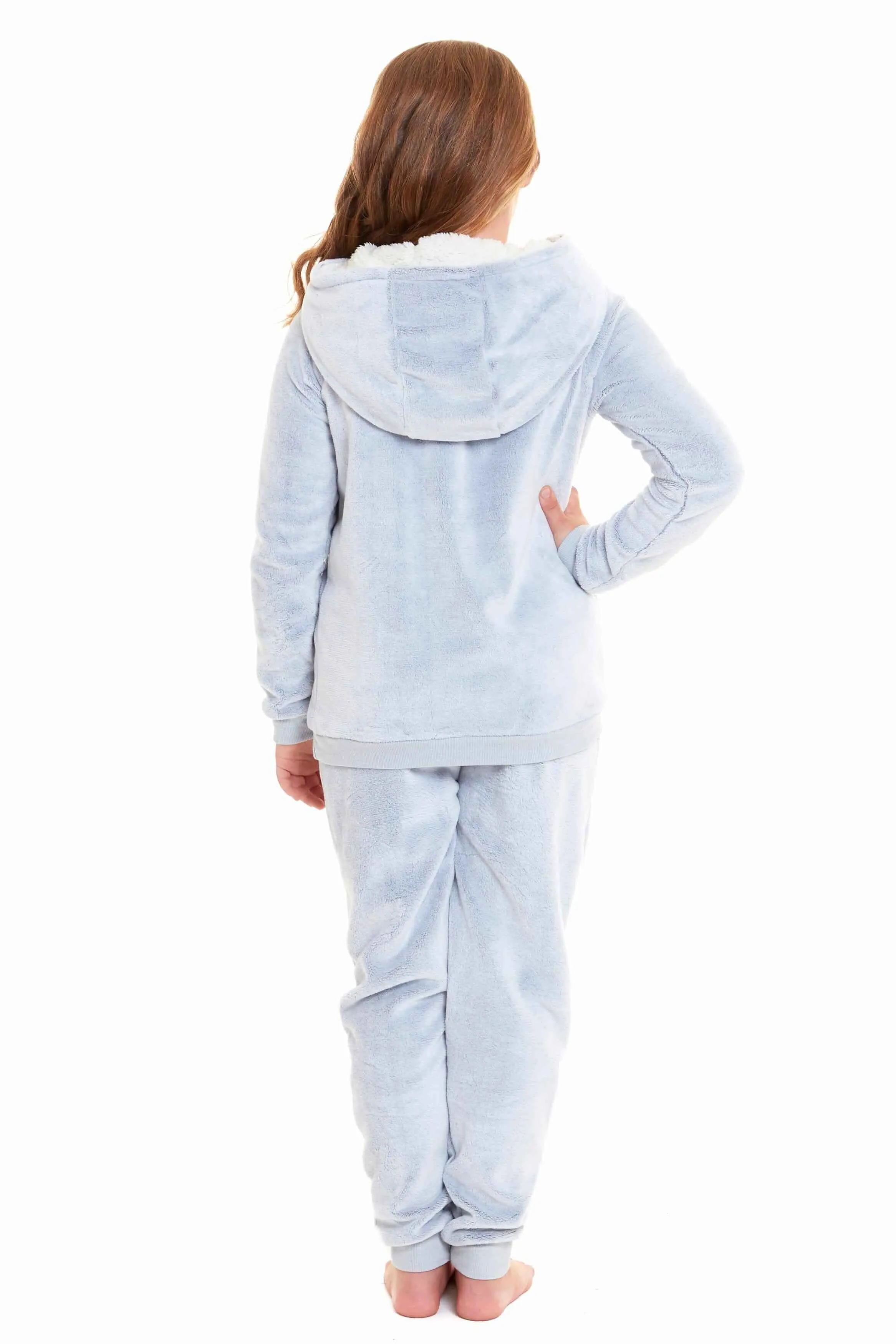 Koala Bear Fleece Hooded Pyjama Set Soft Plush Loungewear for Kids and Adults Cosy Nightwear with Hoodie and Elasticated Pants by Daisy Dreamer