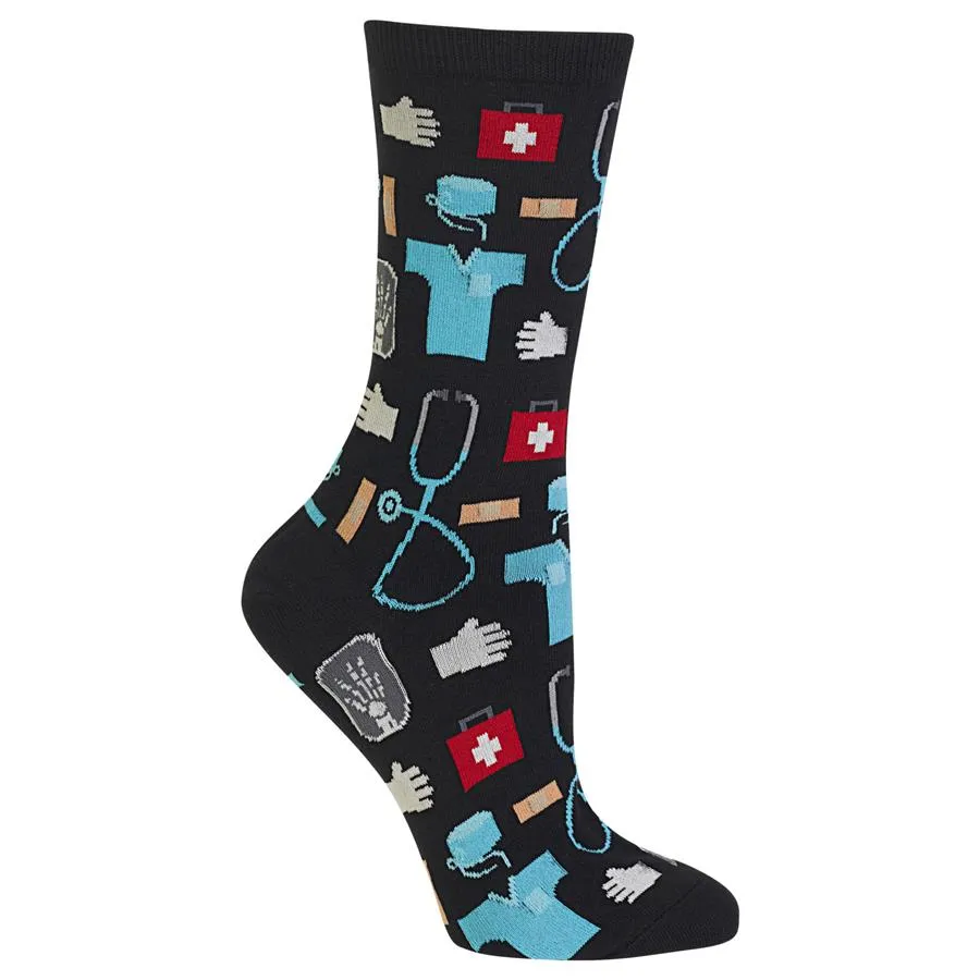 Medical (Black) Women's Crew Socks