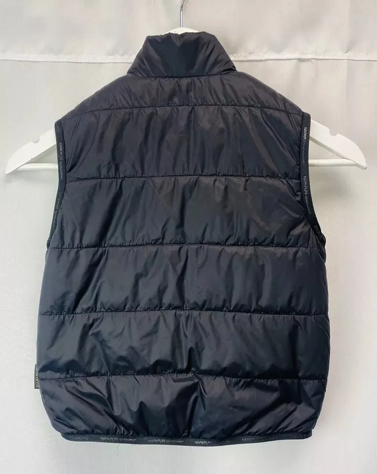 Napapijri BlackLime Boys Santafe Reversible Gilet Age 6 Years Old, New