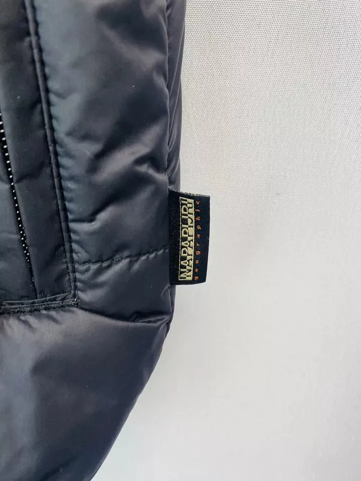 Napapijri BlackLime Boys Santafe Reversible Gilet Age 6 Years Old, New