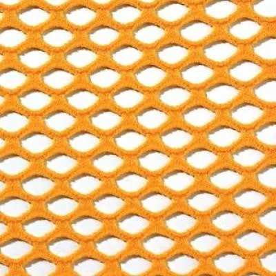 Orange Fishnet Fingerless Gloves