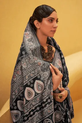 Ready to Wear Lucknawi Weaving Silk Saree