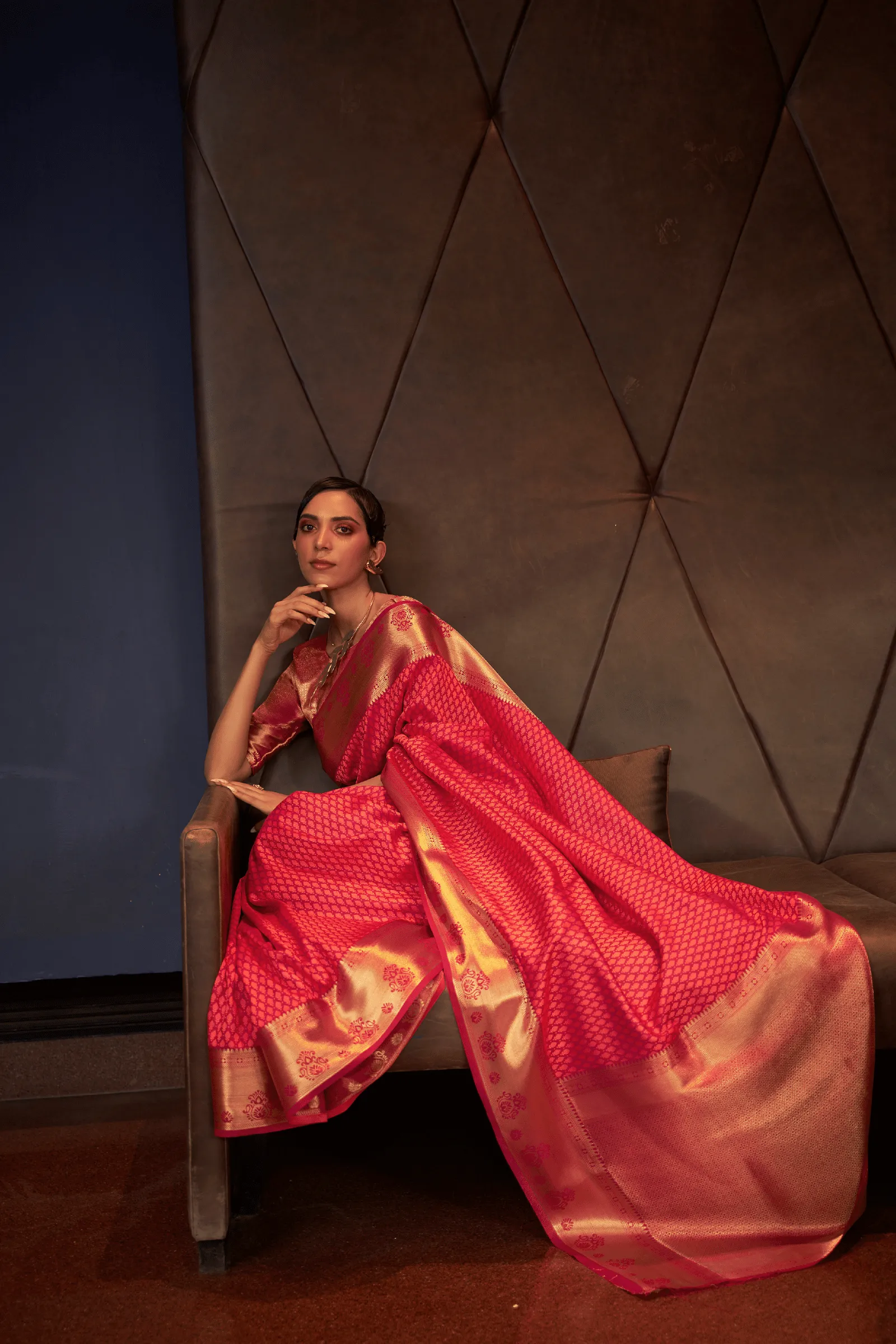 Ready to Wear Zari Woven Banarasi Silk Saree