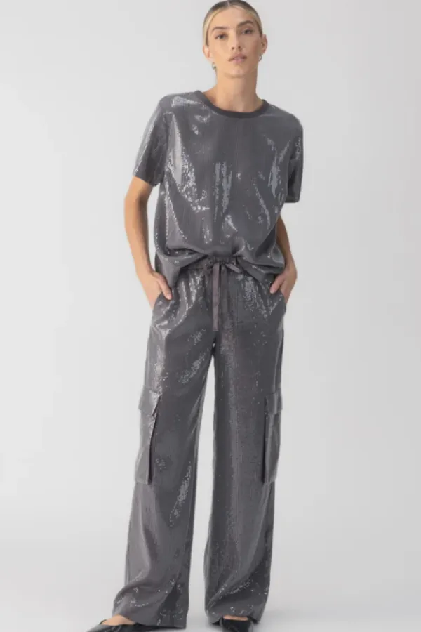Sequin Cargo Pant