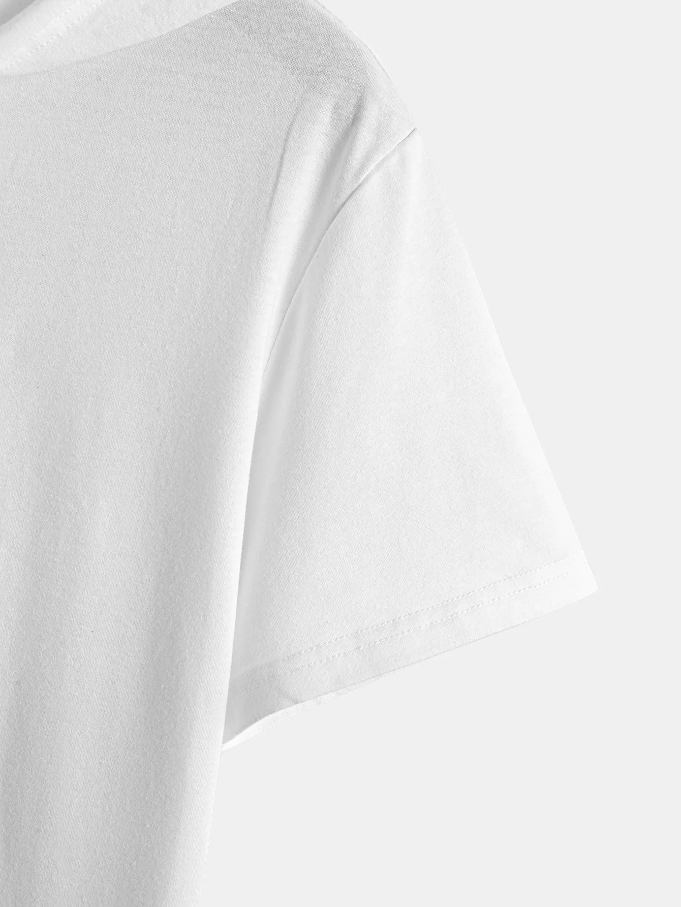 Short Sleeve Henley Hooded T-Shirt