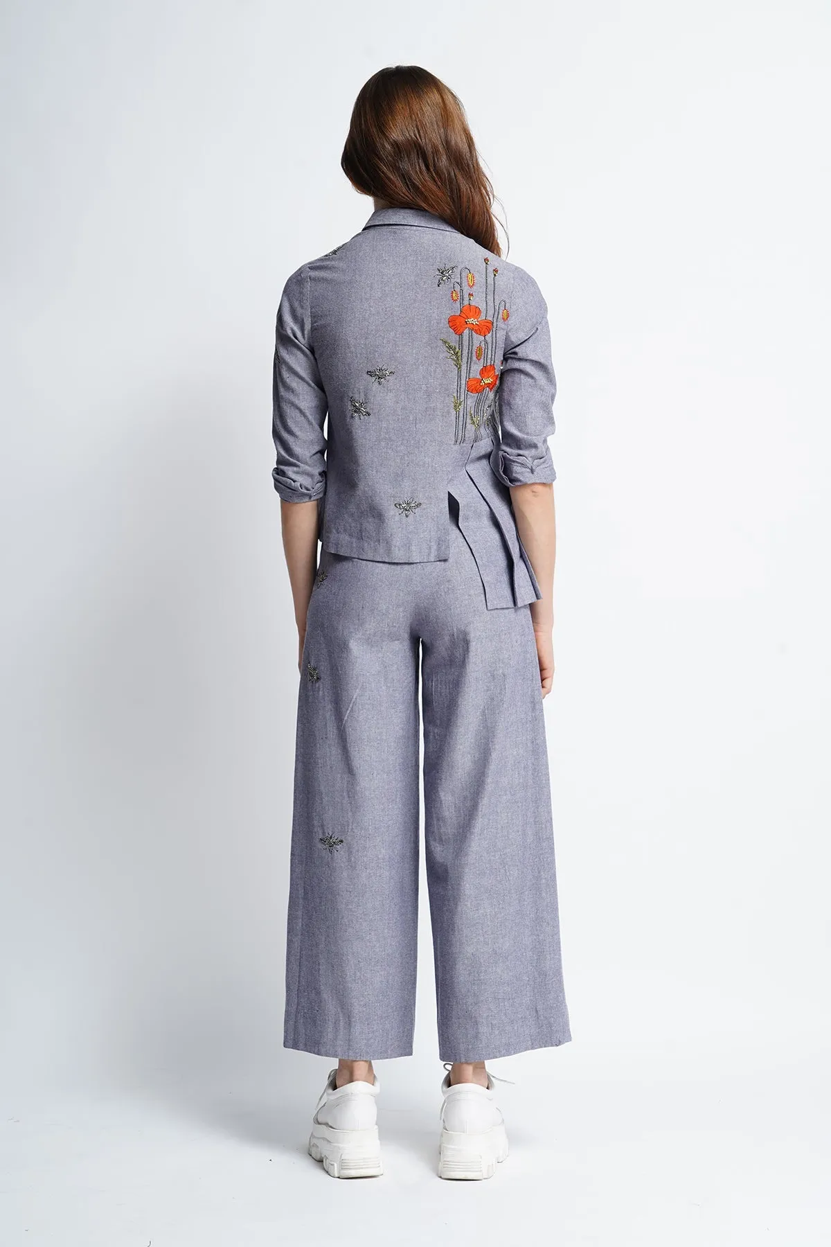 Stone Blue Relaxed Pants