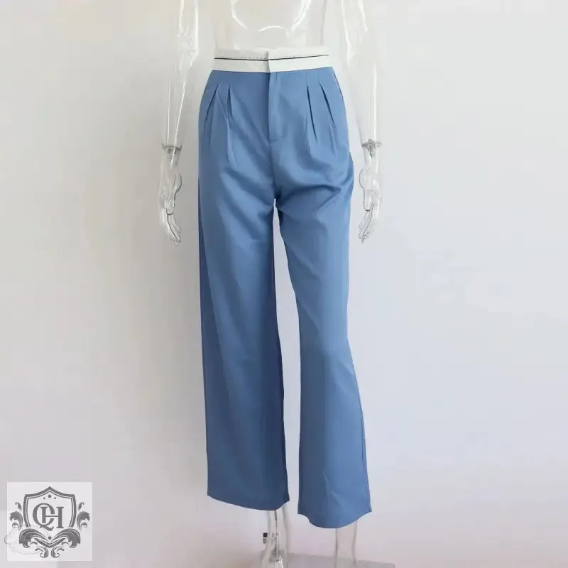 Wide Leg Straight Pants
