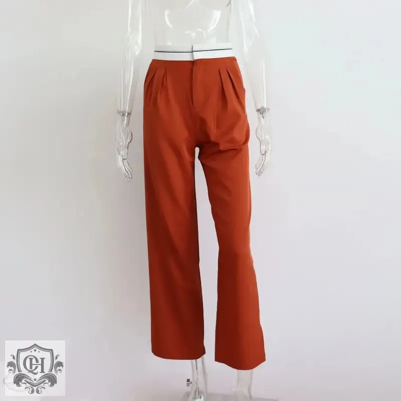 Wide Leg Straight Pants