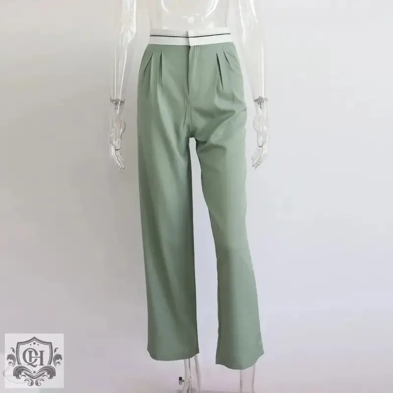 Wide Leg Straight Pants