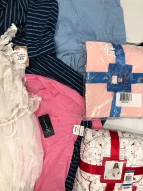 Women's Clothing Pajama Wholesale Lot, Charter Club, Muk Luks, Family PJS, Alfani and more, 16 Units, Shelf Pulls, MSRP $702.95