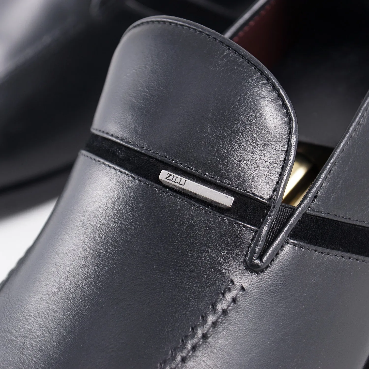 Zilli Calf Leather and Suede Loafers